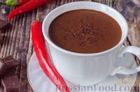 Горячий шоколад с кофе и с перцем чили