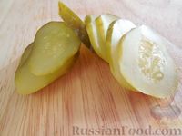 Закусочные бутерброды с  яйцами и солёными огурцами