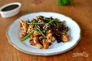 Курица по-китайски с баклажанами