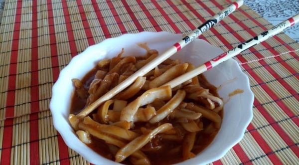 Кальмары в соусе по-корейски