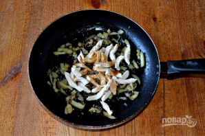 Курица по-китайски с баклажанами