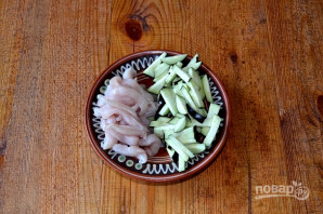 Курица по-китайски с баклажанами