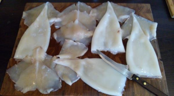 Кальмары в соусе по-корейски