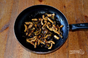 Курица по-китайски с баклажанами