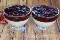Панна котта с вишнёвым соусом