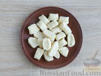 Ленивые вареники со шкварками и брынзой