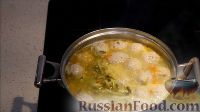 Рассольник с пшеном и фрикадельками