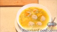 Рассольник с пшеном и фрикадельками