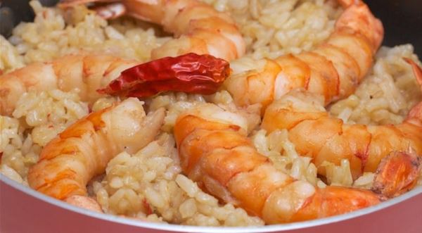 Рис с креветками по-японски или Эби тяхан