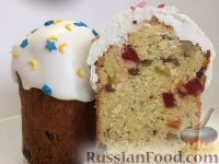 Творожный бездрожжевой кулич